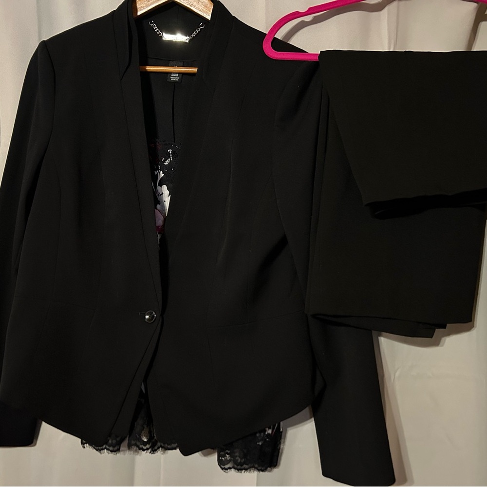 Black Blazer and Pencil Skirt Set